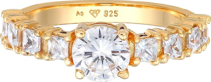Image du produit Elli Bague zirconium fiançailles Eternity 925 argent (54, Argent 925)