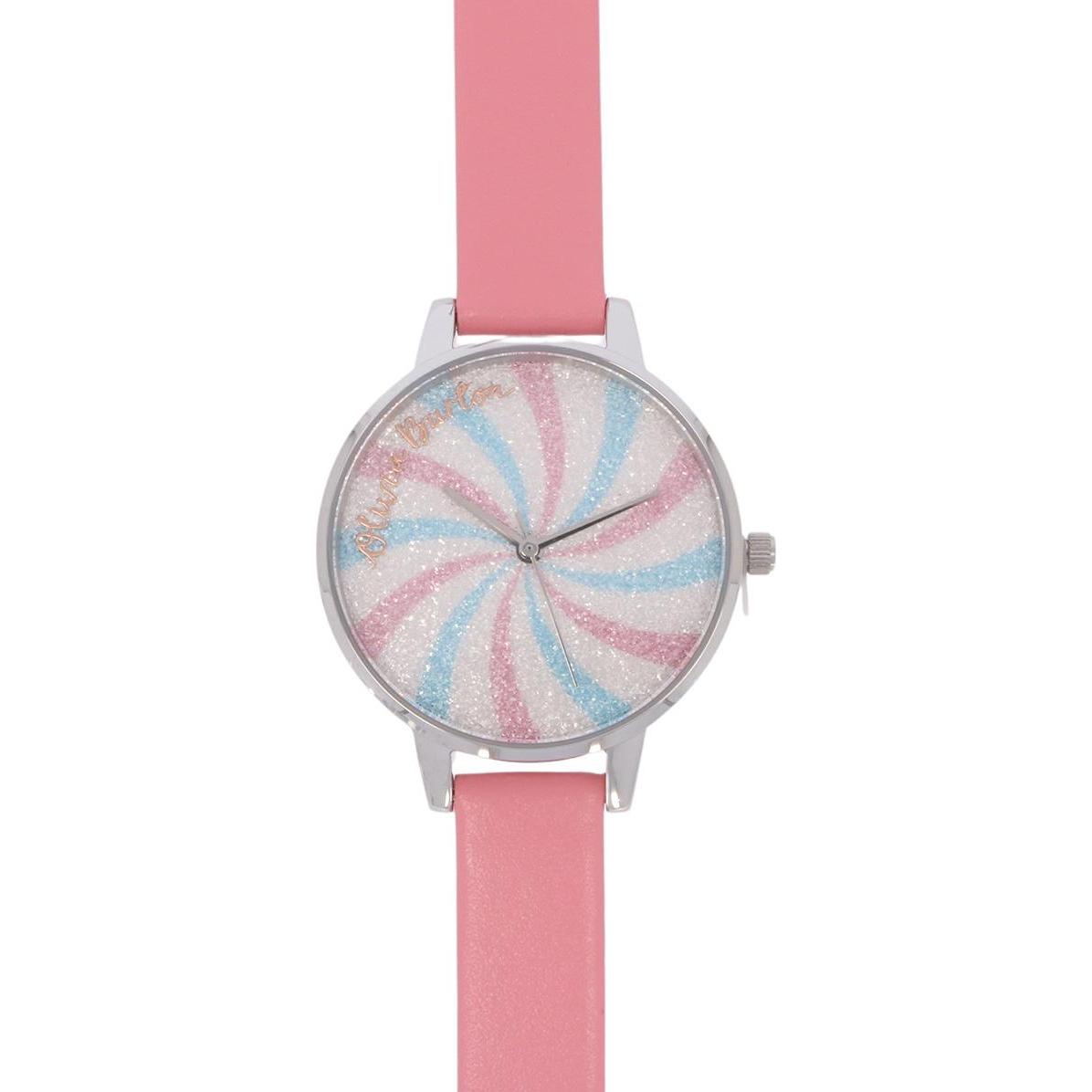 Olivia Burton, Armbanduhr, Damenuhr Ladies Candy Shop OB16CD04, Rosa, (Analoguhr, 34 mm)
