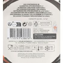 Actual product image Masterchef round airtight lunch box 640ml