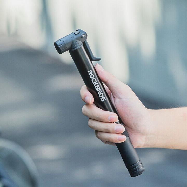 Actual product image Rockbros 42320010001 hand pump for bicycle + screwdriver - black