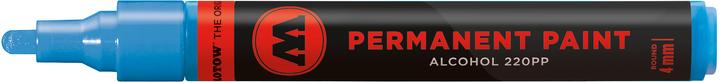 Actual product image Molotow Brand 220PP refillable 4mm shock blue medium (shock blue medium, 4 mm, 1 x)