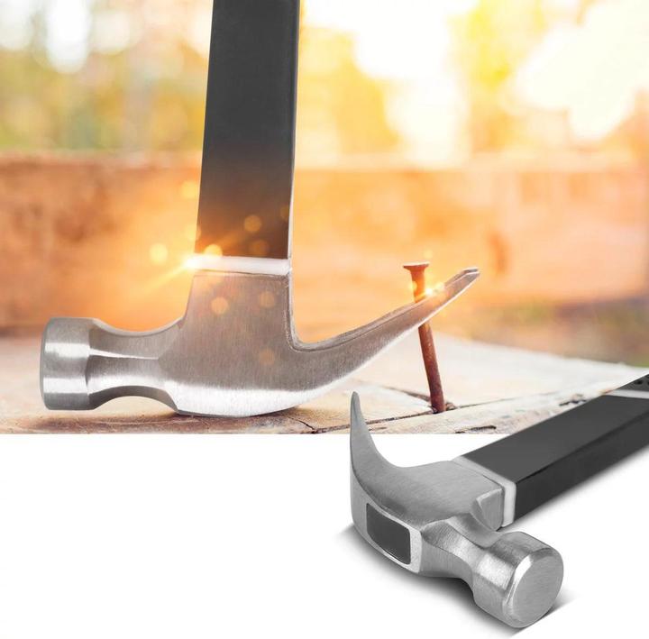 Actual product image Stahlwerk Claw hammer 570 g Carpenter's hammer made of carbon steel with TPR handle (570 g)