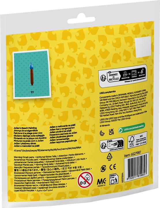 Actual product image Animal Crossing Jimmy's beach painting (30703, LEGO Animal Crossing)