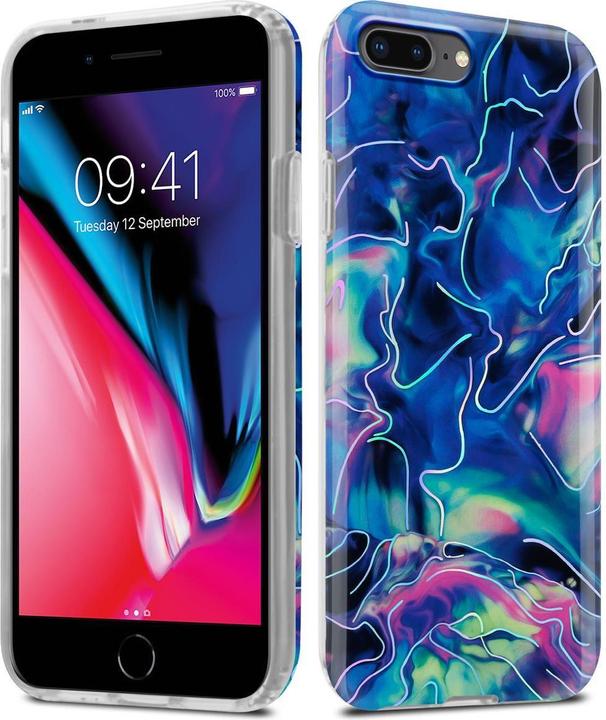 Image du produit Cadorabo Couverture IMD TPU Marbre coloré (Apple iPhone 7 Plus, Apple iPhone 7s Plus, Apple iPhone 8 Plus)