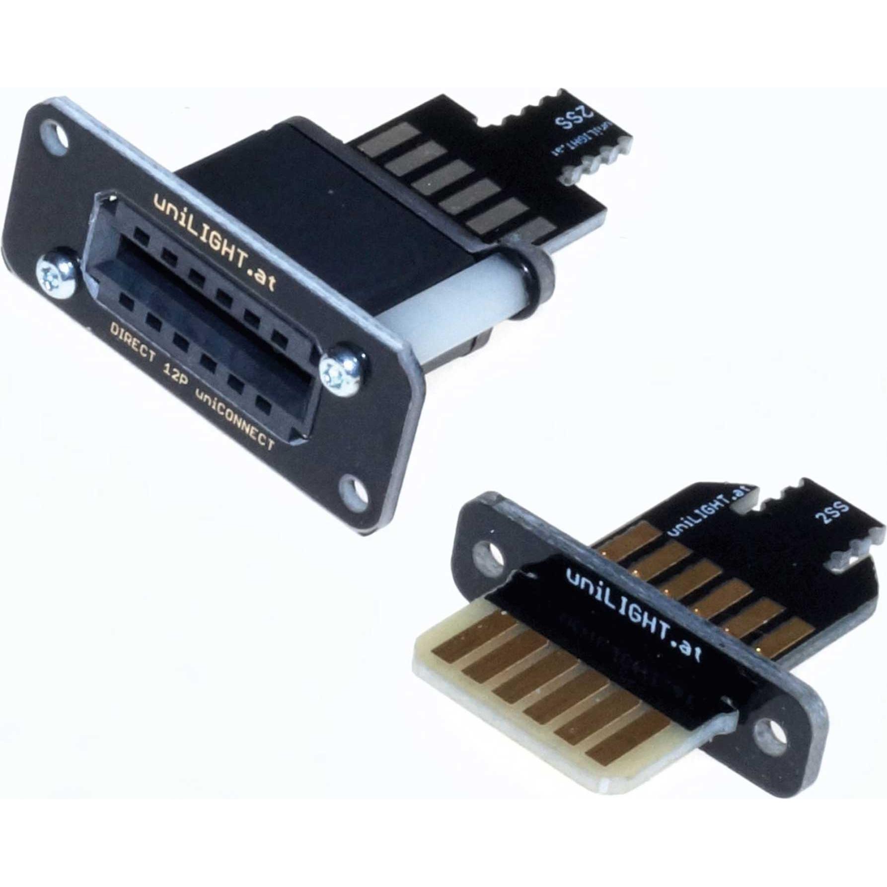 Thumbnail - Unilight Direktsteckverbindung DIRECT mit 6 primä ren Polen für 2 Servos, Bausatz, 2pcs