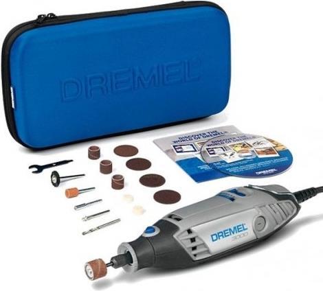 Produktbild Dremel 3000 Multifunktionswerkzeug - Italienische Version (130 Watt, Set mit 15 Zubehörteilen, Drehz