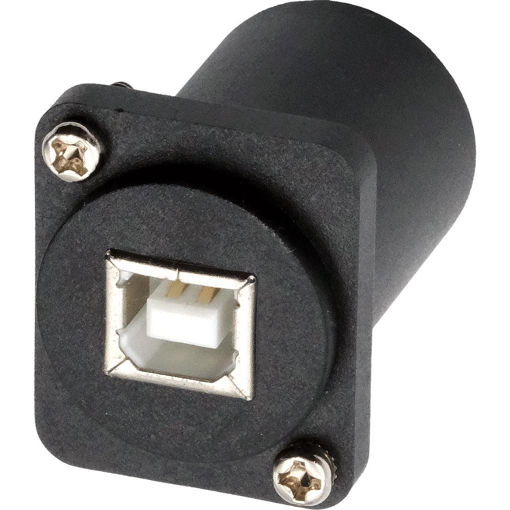 Exsys D-Typ Adapter USB-B - USB-A (USB-A), Data + Video Adapter