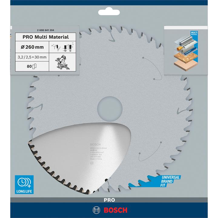 Produktbild Bosch Professional Zubehör PRO Multi Material Kreissägeblatt, 260 x 3,2 x 30 mm