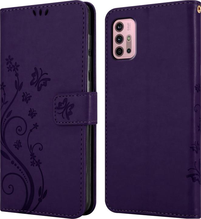 Actual product image Cadorabo Flower Book cover (Motorola Moto G10, Motorola Moto G30)