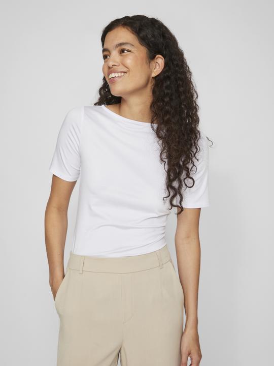 Actual product image Vila Boat-neck top with short sleeves (S)
