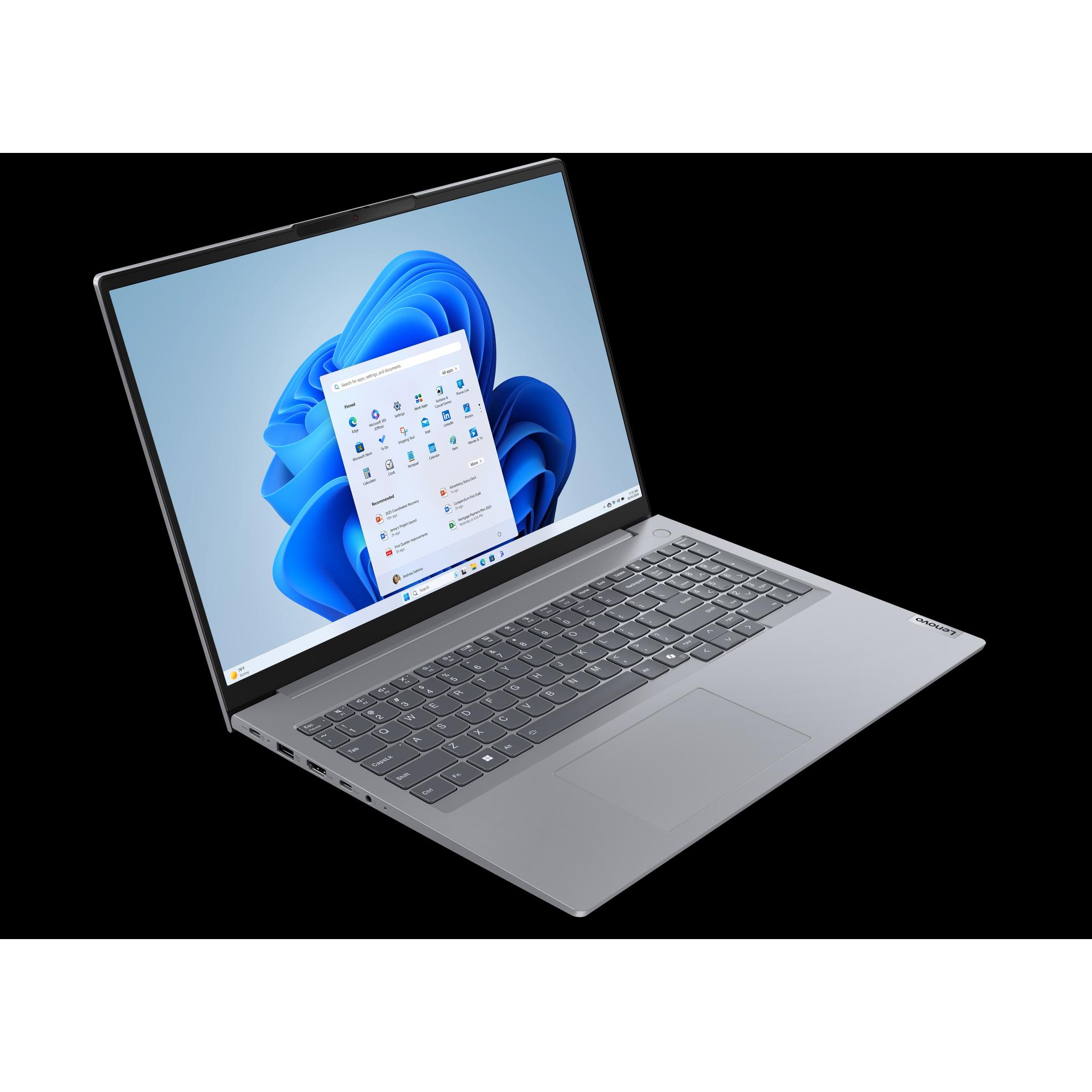 Thumbnail - Lenovo ThinkBook 16 Gen 7 (16", AMD Ryzen 7 7735HS, 32 GB, 1000 GB, DE), Notebook, Grau