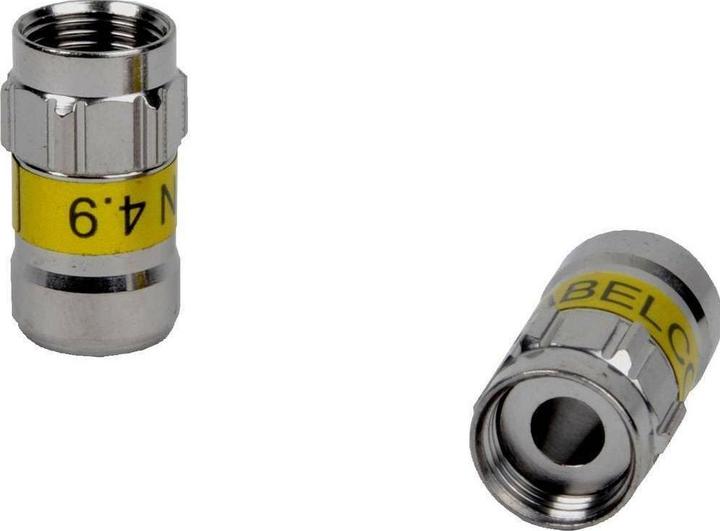 Actual product image Cabelcon F-56 4.9 Self Install Connector NiTin, 100 pcs. (100 dB, Plugs and connectors)