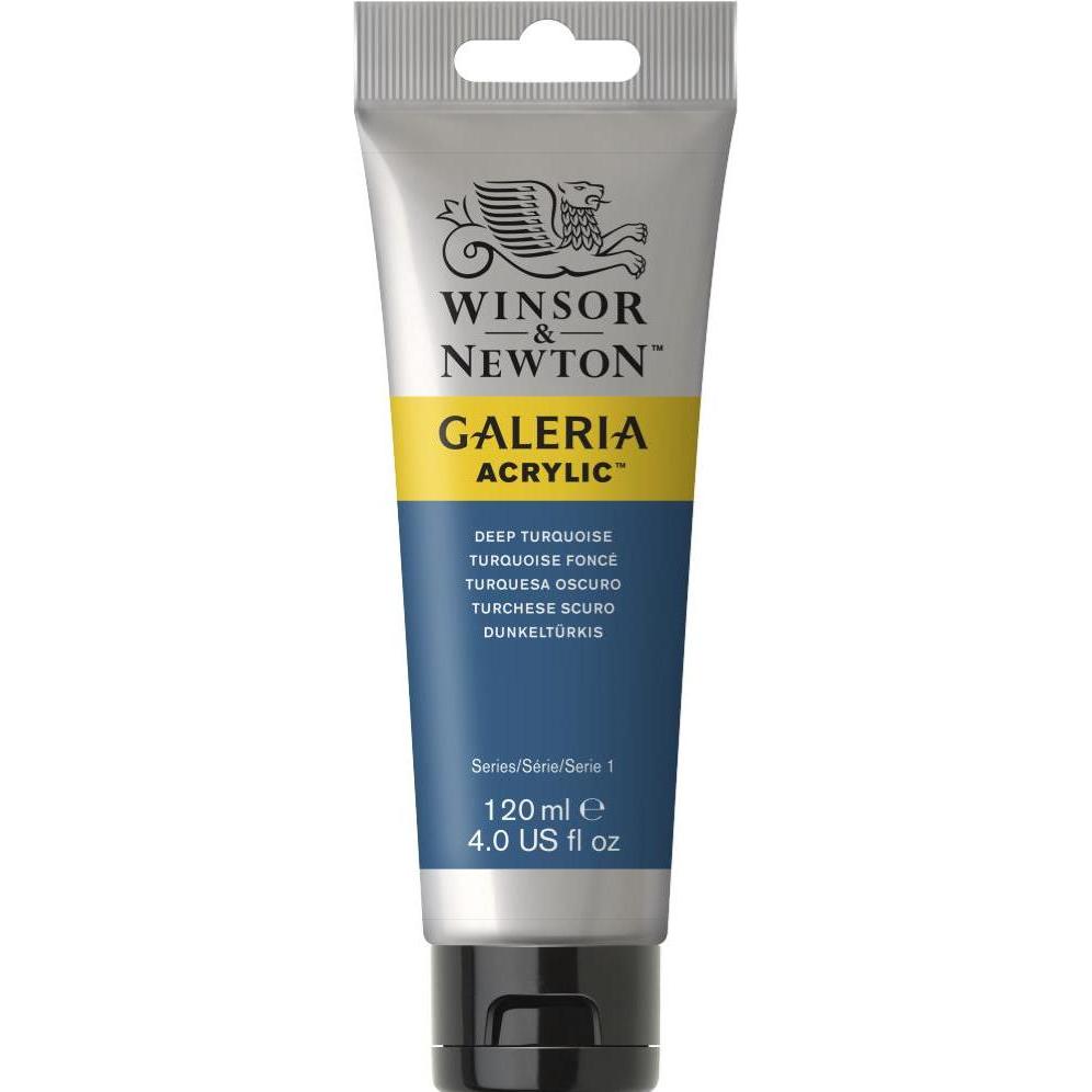 Winsor & Newton, Künstlerfarbe + Bastelfarbe, Galeria (Türkis, 120 ml)