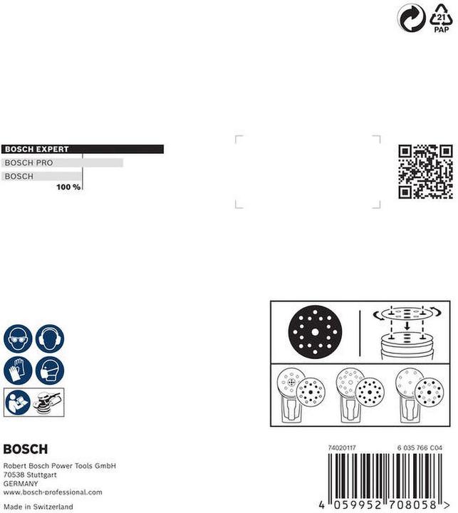 Actual product image Bosch Professional Schleiffolie Expert O780 (80, 120, 180)