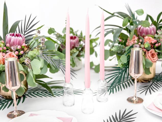 Actual product image Partydeco Stick Candles Pink, 24 cm