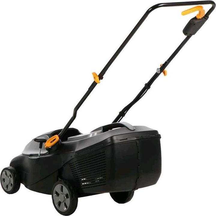 Actual product image Alpina Garden Lightweight yet powerful cordless lawn mower equipped with two 20 V lithium-ion batteries. (Rechargeable battery operated)