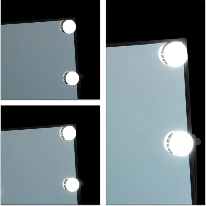 Immagine prodotto Relaxdays Specchio di Hollywood (30 x 6 x 35 cm)