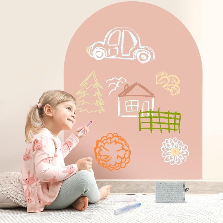 Produktbild Misiu selbstklebende Magnetwand (inkl. Kreidestifte & Wischtuch), Rosa