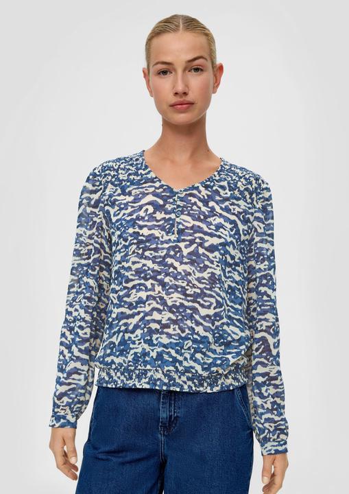 Image du produit s.Oliver Bluse Chiffonbluse mit Allover-Print (42)