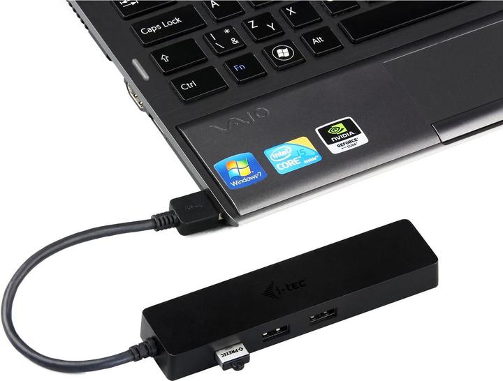 Produktbild i-tec Advance U3GL3SLIM Schnittstellen-Hub USB 3.2 Gen 1 (3.1 Gen 1) Typ-A Schwarz (USB-A, 4 Ports)