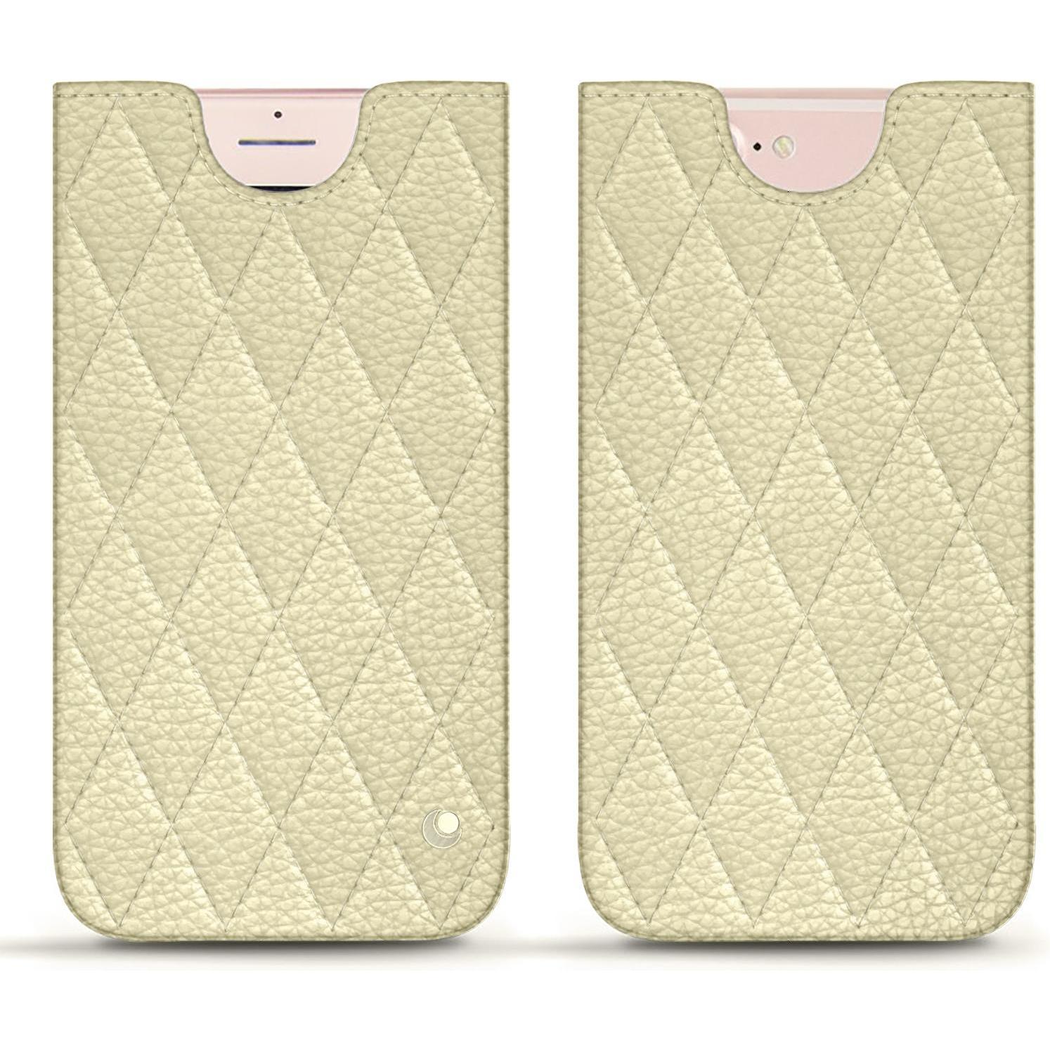Noreve Lederschutzhülle (Apple iPhone 7 Plus), Smartphone Hülle, Weiss