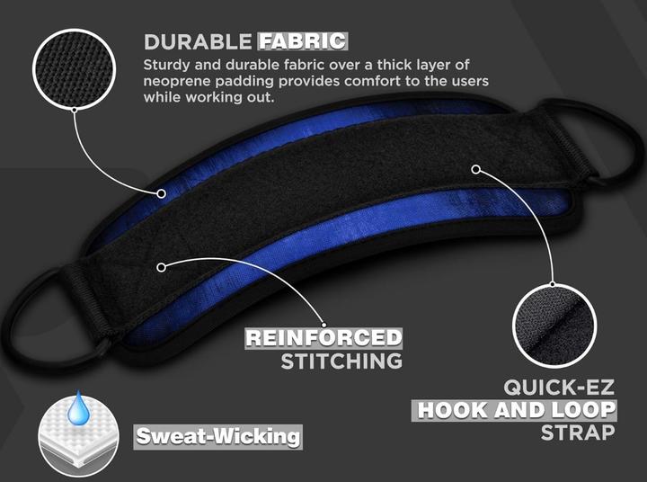 Actual product image Rdx A4 Ankle Straps For Gym Cable Machine
