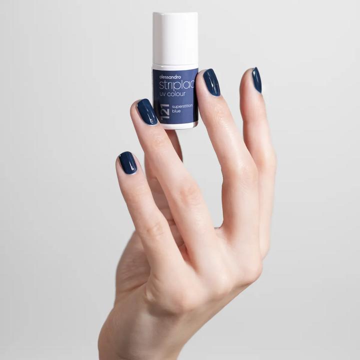 Produktbild Alessandro ALESSAN Striplac UV Colo Supers Bl 6.5ml (121 Superstition Blue, UV-Gel Lack)