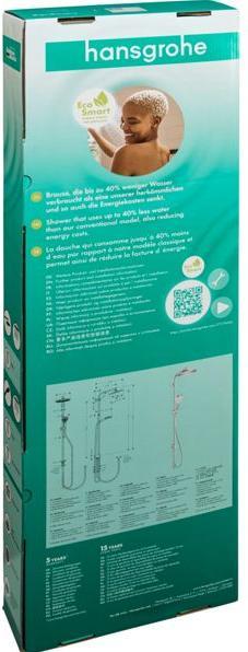 Produktbild hansgrohe Crometta S Duschsystem 240 1 Strahlart wassersparend 9 l/min Reno