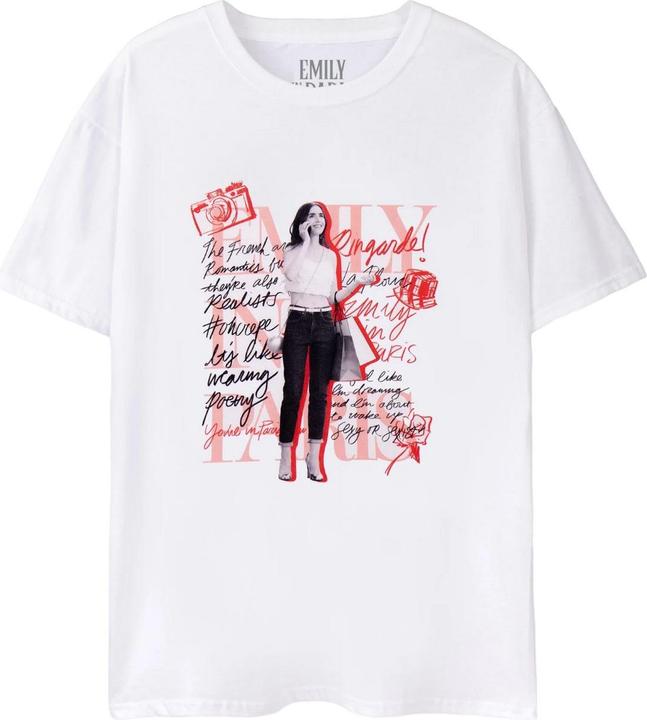 Immagine prodotto Emily In Paris Maglietta donna/donna Mono Typography a maniche corte (38)
