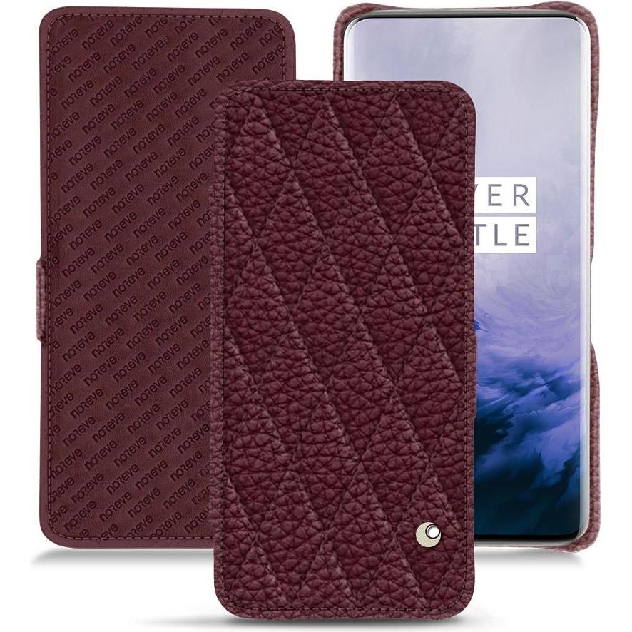 Thumbnail - Noreve Lederschutzhülle horizontal (OnePlus 7 Pro), Smartphone Hülle, Violett