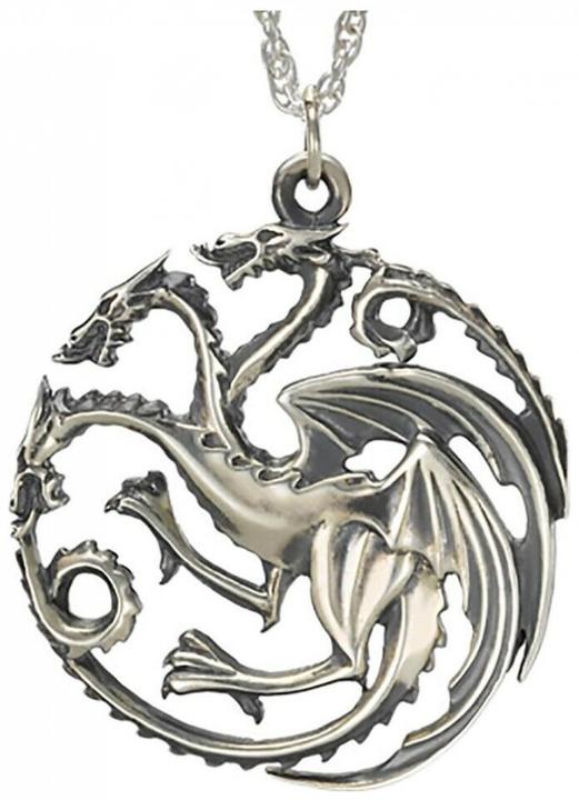 Produktbild Noble Collection Game of Thrones Pendant & Necklace Targaryen Sigil (Sterling Silver) Nob0064 (Sterling Silber)