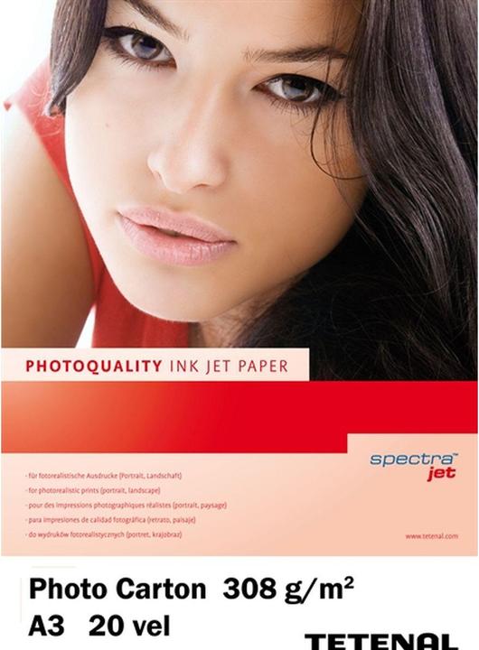 Tetenal 308 gram Photo carton A3 20 sheets fine art (308 g/m², A3, 20 x)
