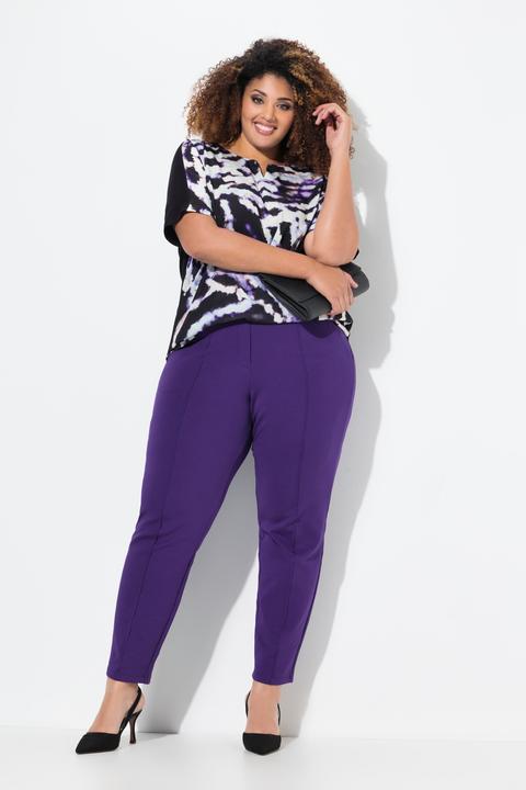 Immagine prodotto Ulla Popken Maglia con design batik, scollo a tunica e mezze maniche (50, 52)