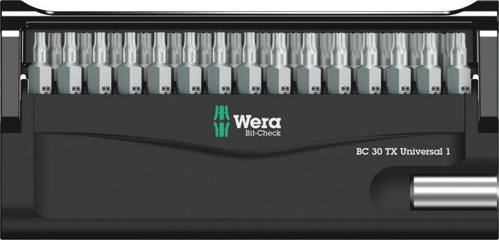 Actual product image Wera Bit-Check 30 TX Universal 1 SB