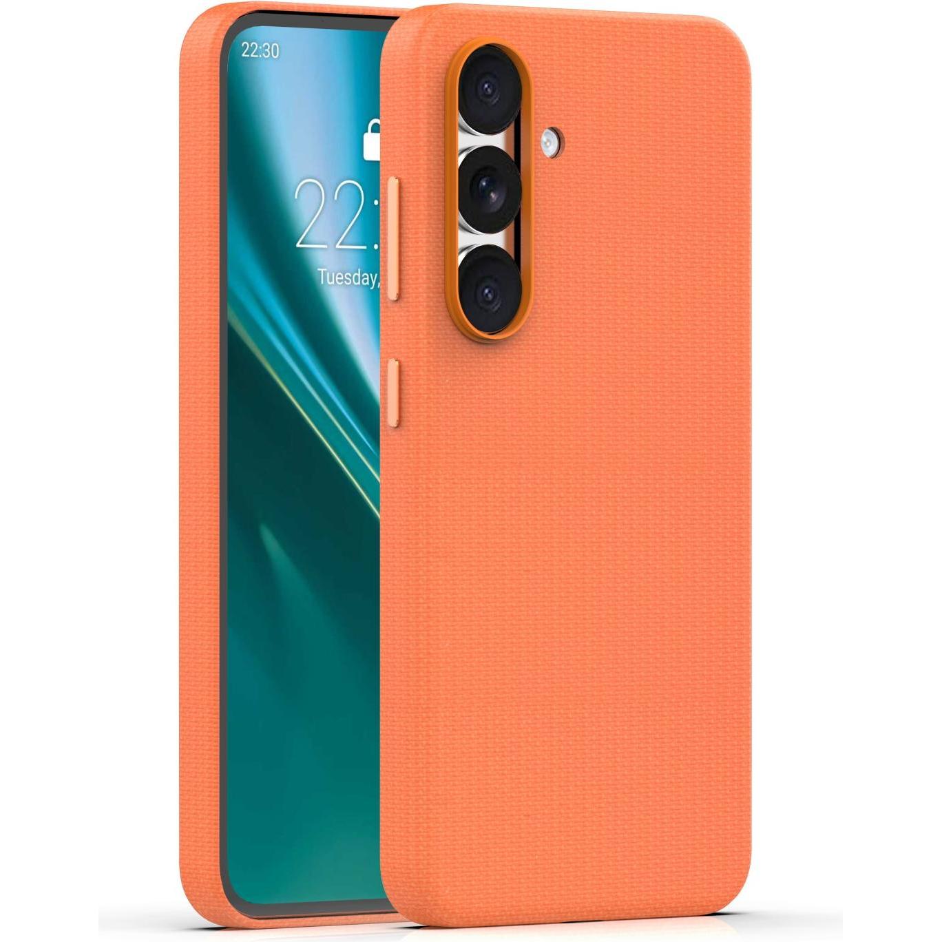 Etteri Elegant Mag case for Samsung S25 orange, Cover smartphone, Arancia