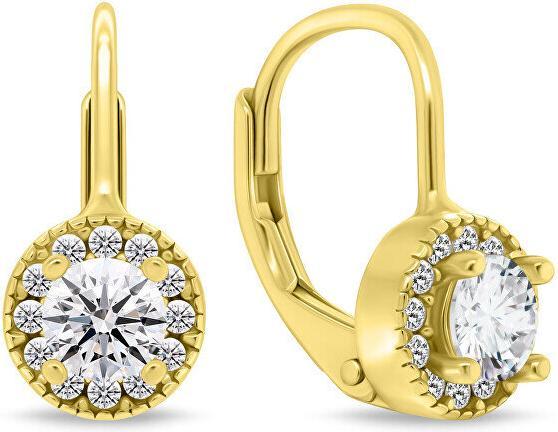 Produktbild Brilio Timeless gold-plated earrings with cubic zirconia EA1271Y