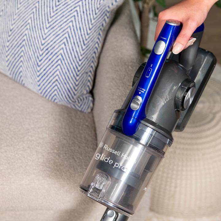 Actual product image Russell Hobbs RHHS4101 – Glide Pro Plus Akku-Staubsauger in Grau & Blau