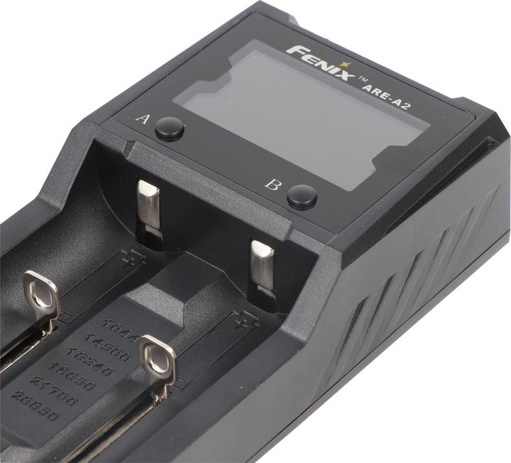 Actual product image Fenix ARE-A2 charger for two 10440, 14500, 16340, 18650, 26650, 21700 batteries (10440, 14500, 16340, 18650, 21700, 26650, Chargers without battery)