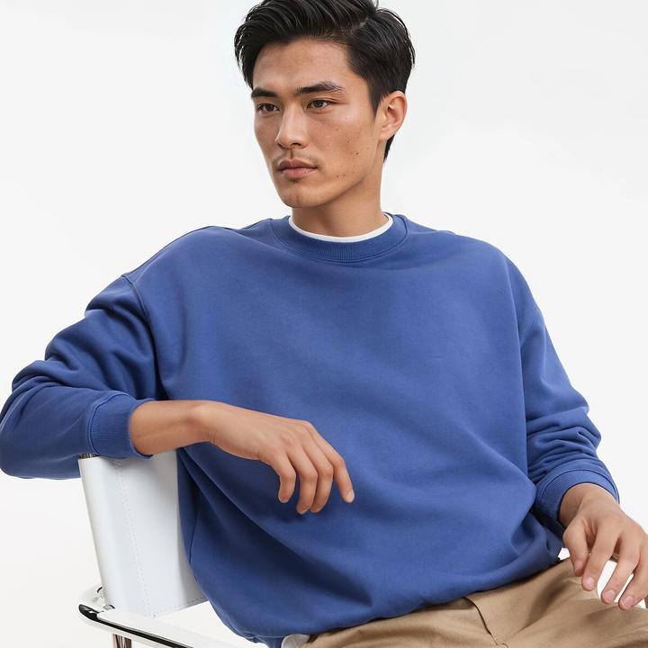 Produktbild La Redoute Collections Sweatshirt mit Rundhalsausschnitt stonewashed (3XL)