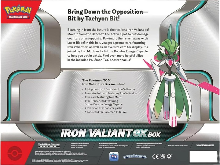 Immagine prodotto Pokémon P-EN Iron Valiant/Luna Ruggente ex Box (Inglese, Box Set e Collezione)