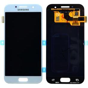 Samsung Galaxy A3 2017 Display Blue (Display), Mobilgerät Ersatzteile, Blau