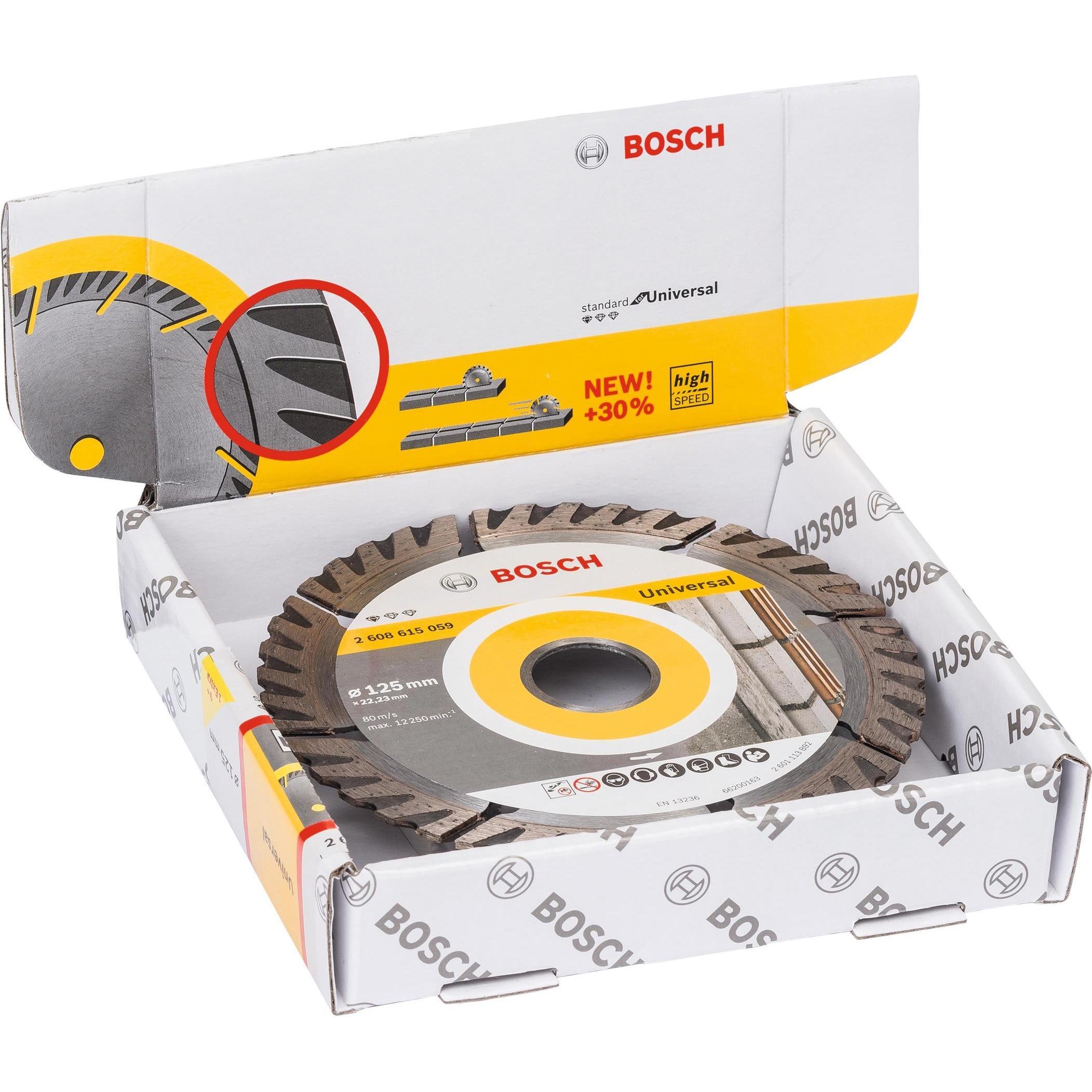 Bosch Professional Zubehör, Sägeblatt, PRO Multi Material Diamanttrennscheibe, 125 x 22,23 mm