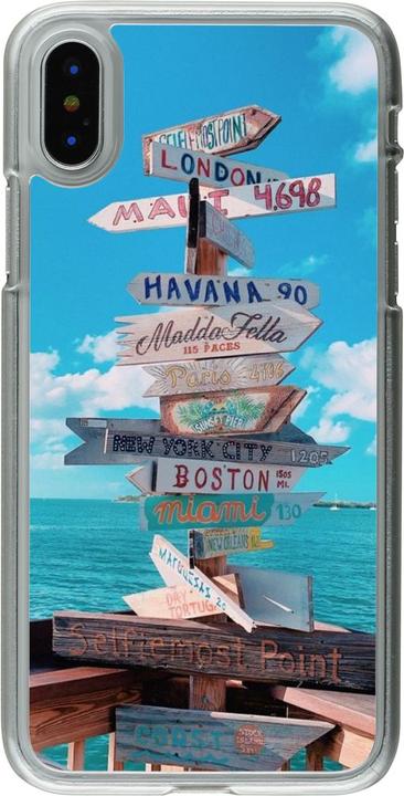 Produktbild PhoneLook Hülle transparent Cool Cities Directions (Apple iPhone XS, Apple iPhone X)