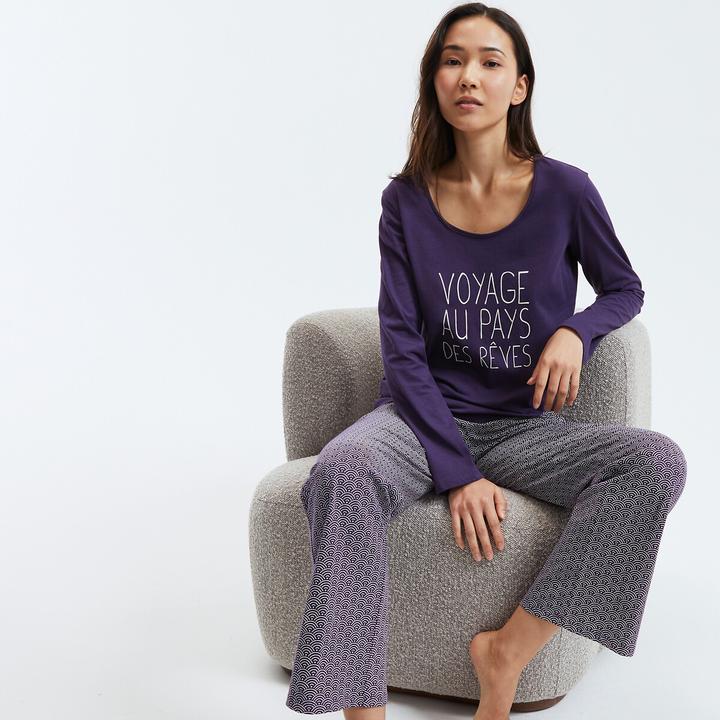 Produktbild So'home Pyjama mit langen Ärmeln aus Baumwoll-Jersey (46)