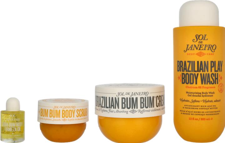 Actual product image Sol de Janeiro Brazilian Bum-Bum Coffret (Bum Bum Cream, 240mL, Body Wash,385mL, Body Scrub, 75g, Body Oil, Sample) (Body care set)