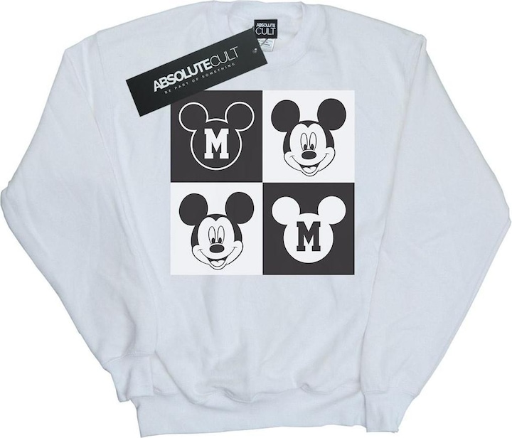 Actual product image Disney Mens Mickey Mouse Smiling Squares Sweatshirt (3XL)