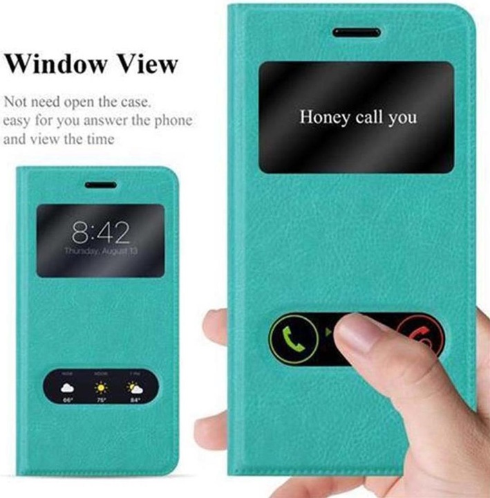 Actual product image Cadorabo Book with View double window cover (Nokia 6)