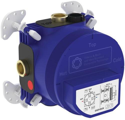 Image du produit Ideal Standard Kit d'encastrement IDS 1 EASY-Box pour bras de douche et de bain. Thermostats individuels
