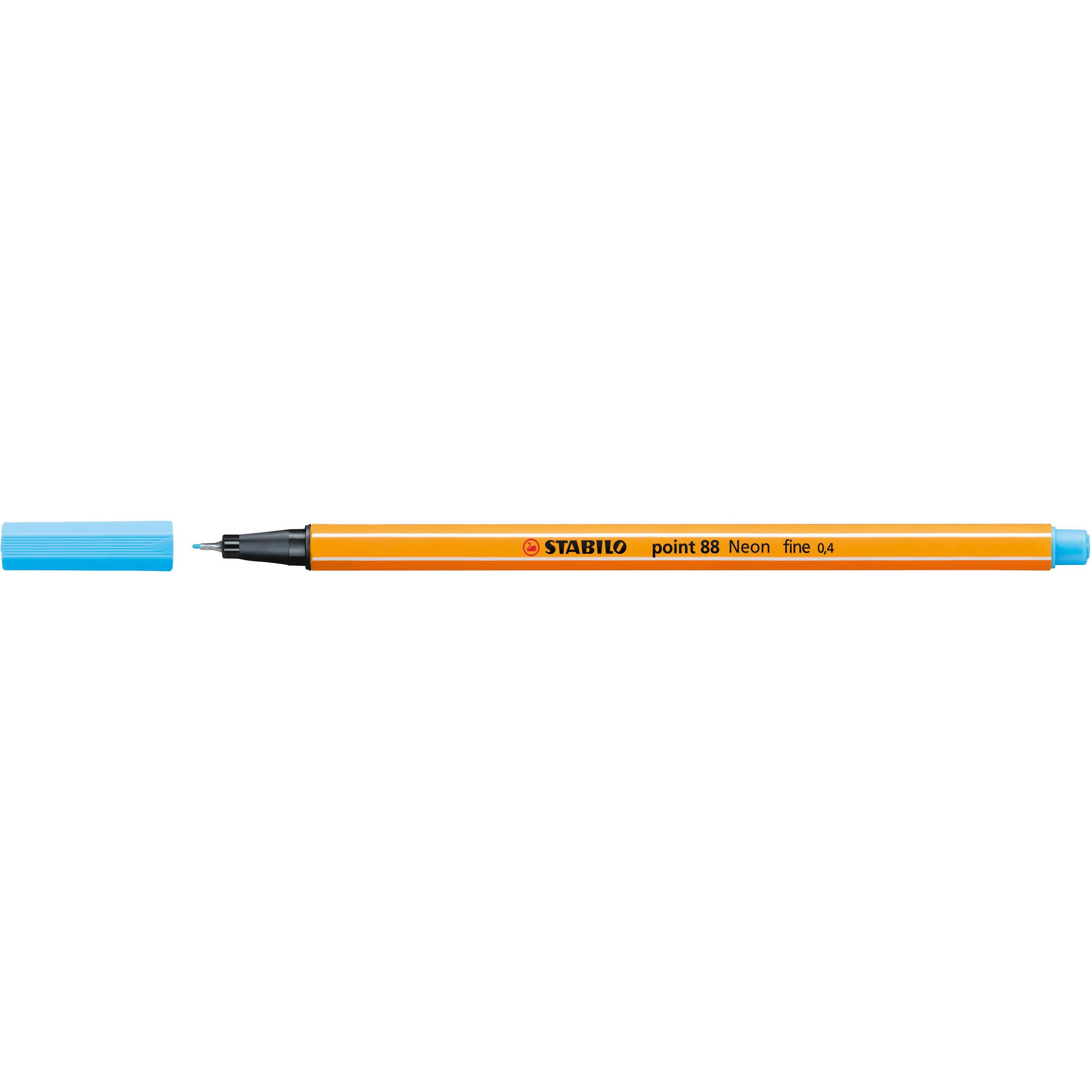 STABILO, Schreibstifte, point 88 Fineliner (Neonblau, 1 x)