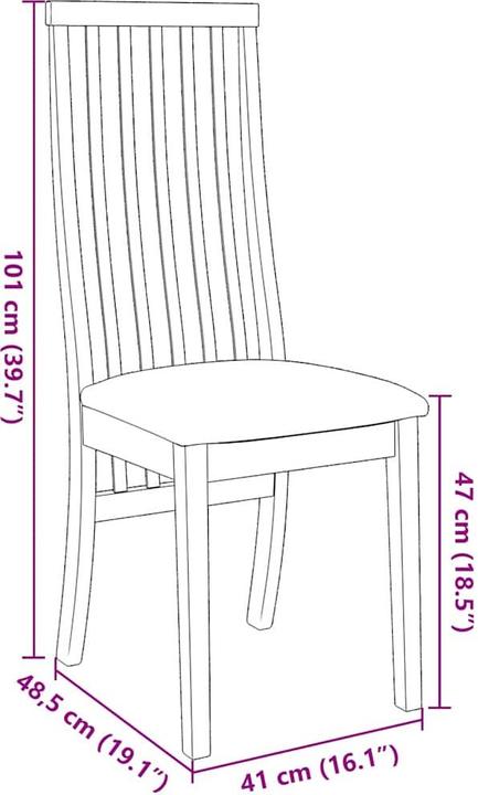 Produktbild vidaXL Esszimmerstuhl